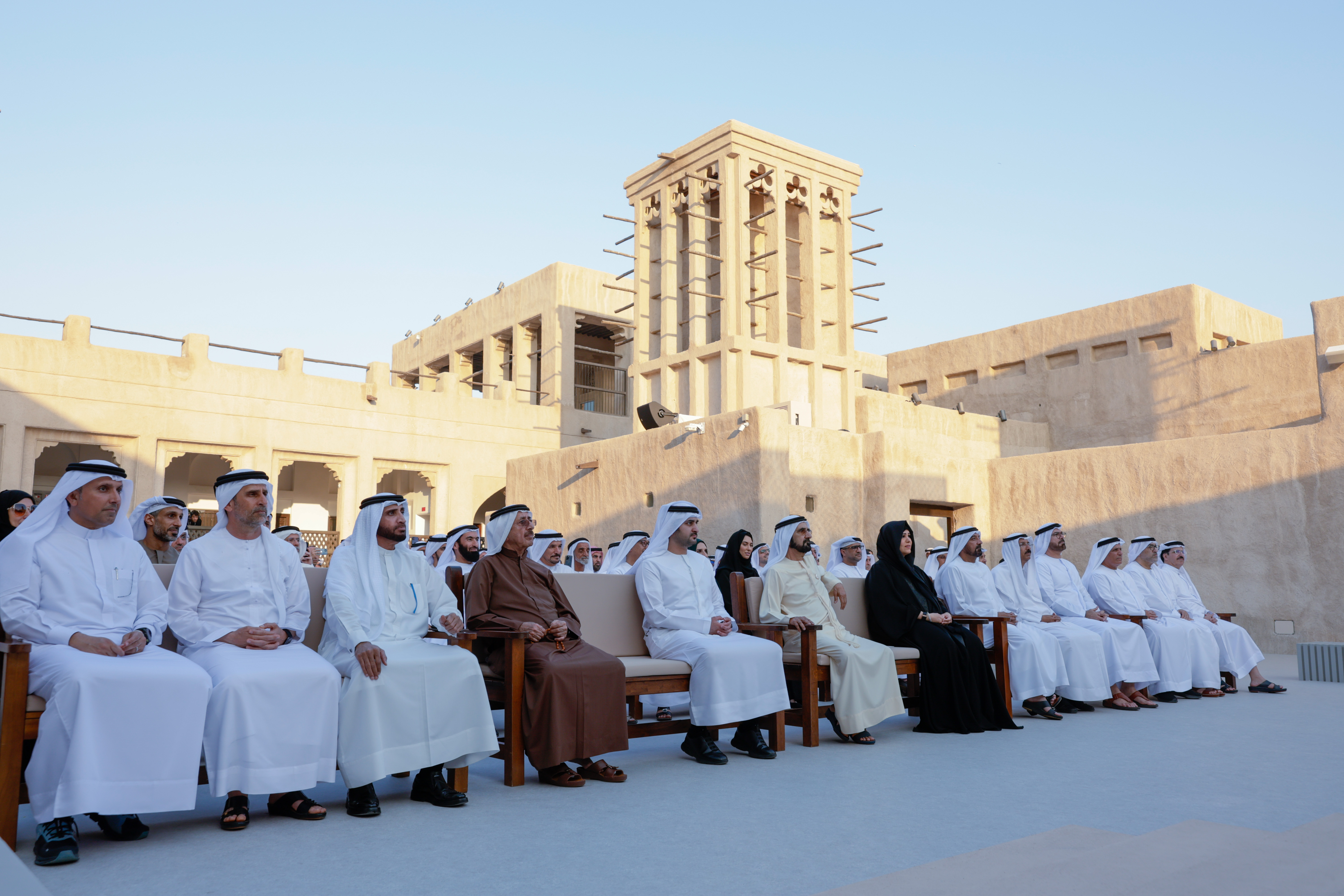 صاحب السمو الشيخ محمد بن راشد آل مكتوم - محمد بن راشد يدشّن متحف الشندغة في دبي ويتفقّد أجنحته