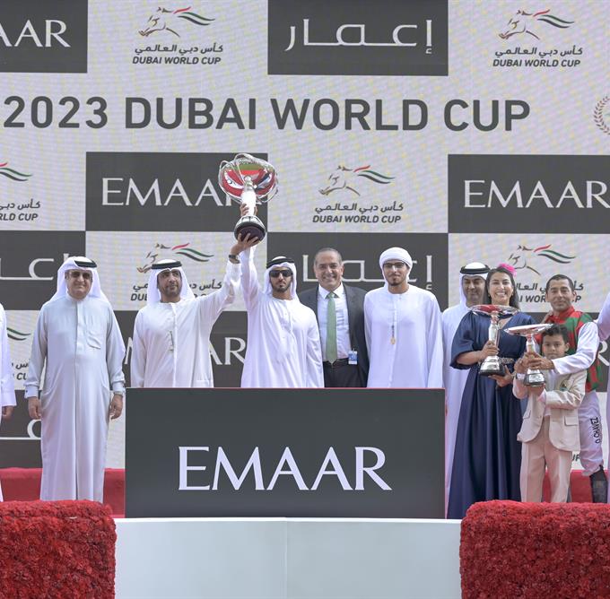 His Highness Sheikh Mohammed bin Rashid Al Maktoum - Mohammed bin Rashid attends Dubai World Cup 2023