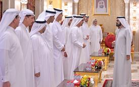  صاحب السمو الشيخ محمد بن راشد آل مكتوم - محمد بن راشد يستقبل الأعيان والمدراء وكبار المسؤولين ...