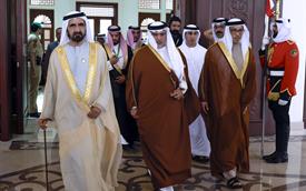 His Highness Sheikh Mohammed bin Rashid Al Maktoum - Mohammed bin Rashid arrives in Manama along with Mansour ...