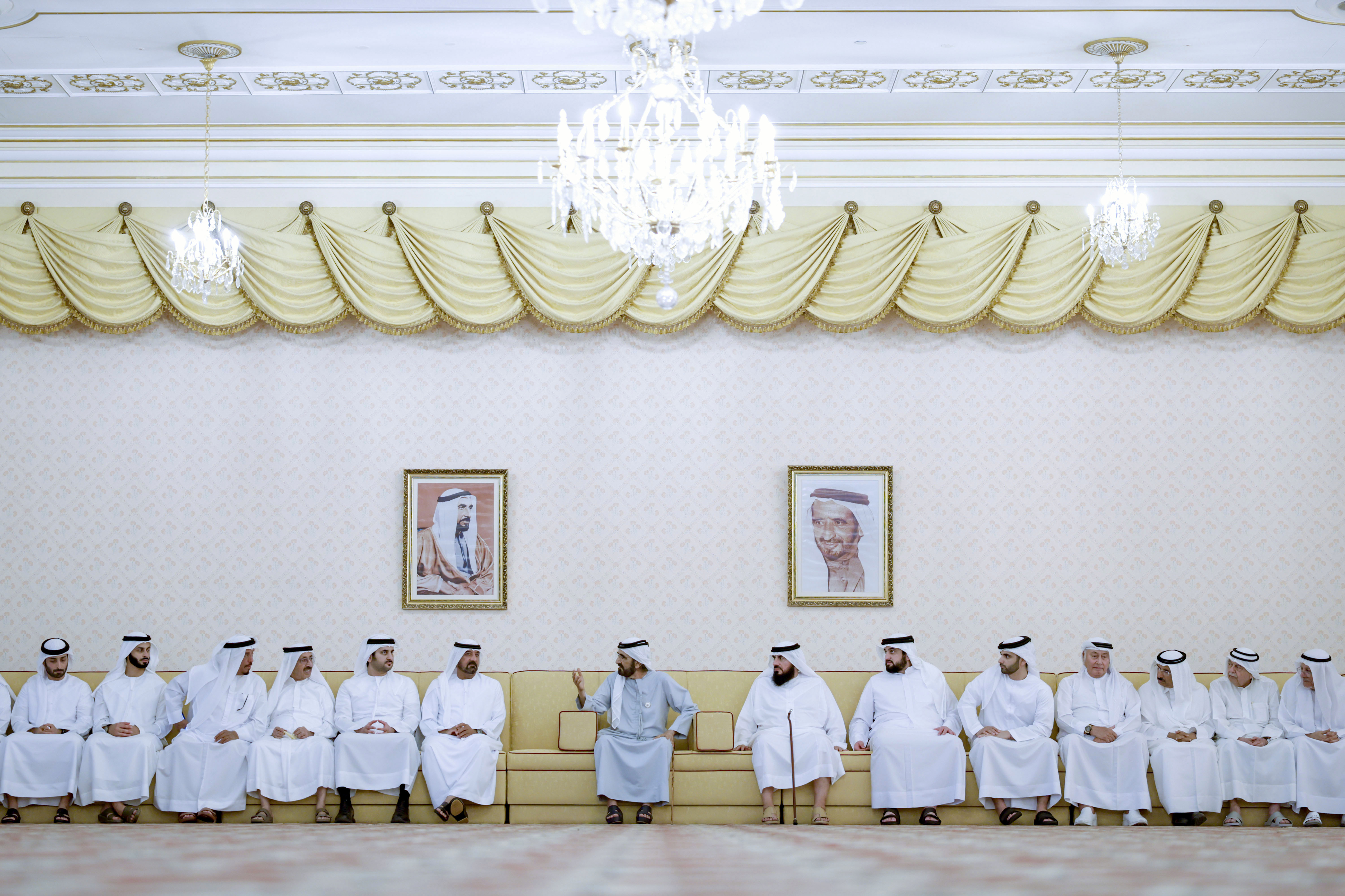 His Highness Sheikh Mohammed bin Rashid Al Maktoum - Mohammed bin Rashid meets with local dignitaries, businessmen and investors