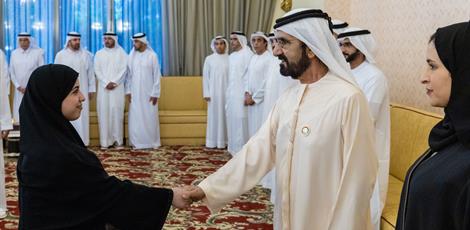  صاحب السمو الشيخ محمد بن راشد آل مكتوم - محمد بن راشد يلتقي أوائل الثانوية العامة على مستوى الدولة