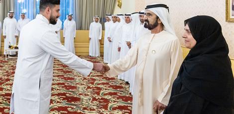 His Highness Sheikh Mohammed bin Rashid Al Maktoum - Mohammed bin Rashid meets top-performing graduates of Mohammed Bin Rashid University of Medicine and Health Sciences