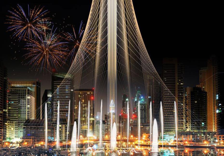  صاحب السمو الشيخ محمد بن راشد آل مكتوم-أخبار-محمد بن راشد يعتمد تصميم برج جديد في خور دبي سيضاهي عظمة وشموخ برج خليفة وشهرة برج ايفل
