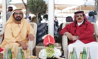  صاحب السمو الشيخ محمد بن راشد آل مكتوم-أخبار-محمد بن راشد وملك البحرين يشهدان تتويج حمد بن دلموك آل مكتوم بطلاً لسباق كأس الخليج للقدرة في البحرين
