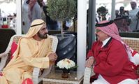  صاحب السمو الشيخ محمد بن راشد آل مكتوم-أخبار-محمد بن راشد وملك البحرين يشهدان تتويج حمد بن دلموك آل مكتوم بطلاً لسباق كأس الخليج للقدرة في البحرين