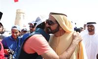  صاحب السمو الشيخ محمد بن راشد آل مكتوم-أخبار-محمد بن راشد وملك البحرين يشهدان تتويج حمد بن دلموك آل مكتوم بطلاً لسباق كأس الخليج للقدرة في البحرين