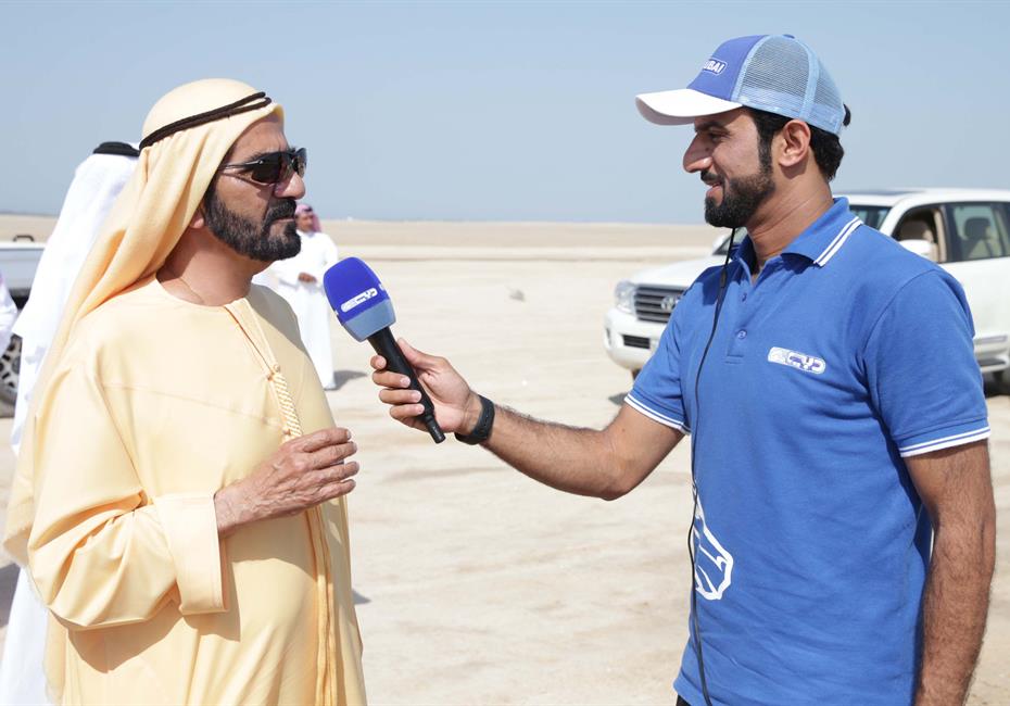  صاحب السمو الشيخ محمد بن راشد آل مكتوم-أخبار-محمد بن راشد وملك البحرين يشهدان تتويج حمد بن دلموك آل مكتوم بطلاً لسباق كأس الخليج للقدرة في البحرين