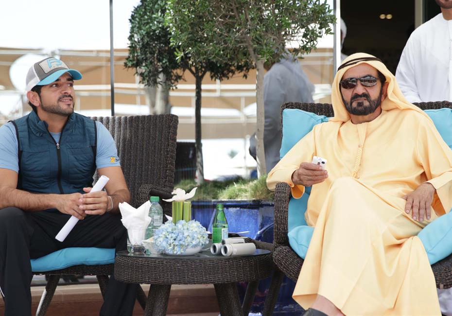  صاحب السمو الشيخ محمد بن راشد آل مكتوم-أخبار-محمد بن راشد وملك البحرين يشهدان تتويج حمد بن دلموك آل مكتوم بطلاً لسباق كأس الخليج للقدرة في البحرين