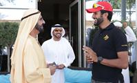  صاحب السمو الشيخ محمد بن راشد آل مكتوم-أخبار-محمد بن راشد وملك البحرين يشهدان تتويج حمد بن دلموك آل مكتوم بطلاً لسباق كأس الخليج للقدرة في البحرين