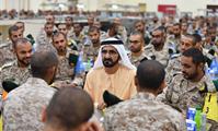  صاحب السمو الشيخ محمد بن راشد آل مكتوم-أخبار-محمد بن راشد يشارك مجندي الخدمة الوطنية طعام الإفطار