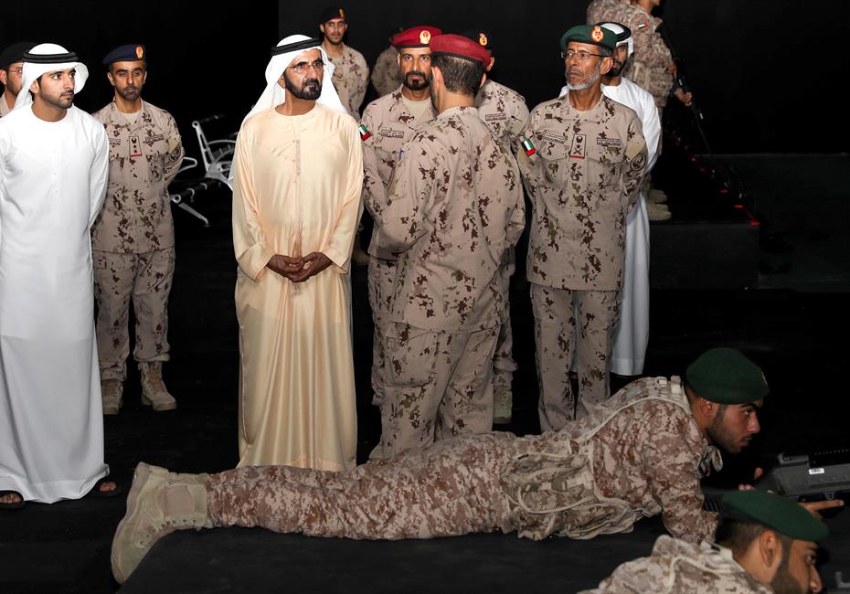  صاحب السمو الشيخ محمد بن راشد آل مكتوم-أخبار-محمد بن راشد يشارك مجندي الخدمة الوطنية طعام الإفطار