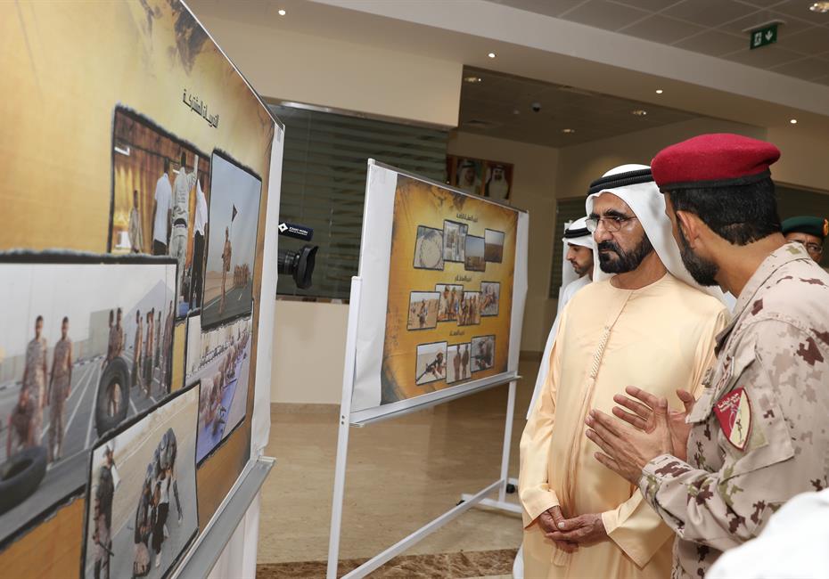  صاحب السمو الشيخ محمد بن راشد آل مكتوم-أخبار-محمد بن راشد يشارك مجندي الخدمة الوطنية طعام الإفطار