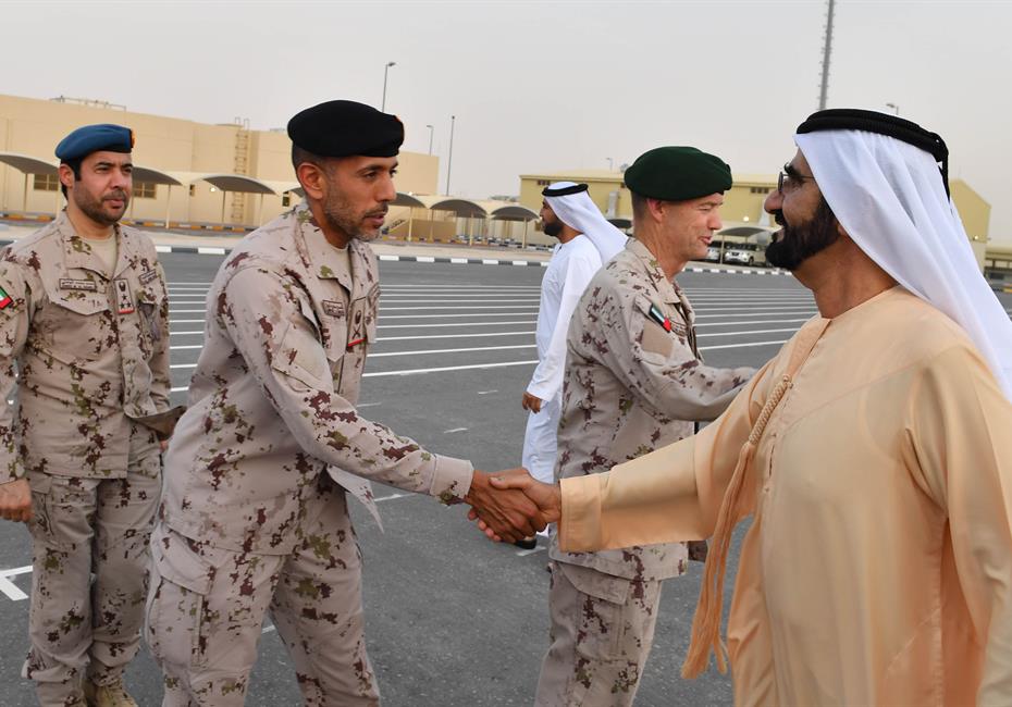  صاحب السمو الشيخ محمد بن راشد آل مكتوم-أخبار-محمد بن راشد يشارك مجندي الخدمة الوطنية طعام الإفطار