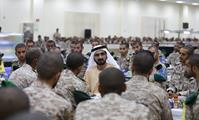  صاحب السمو الشيخ محمد بن راشد آل مكتوم-أخبار-محمد بن راشد يشارك مجندي الخدمة الوطنية طعام الإفطار