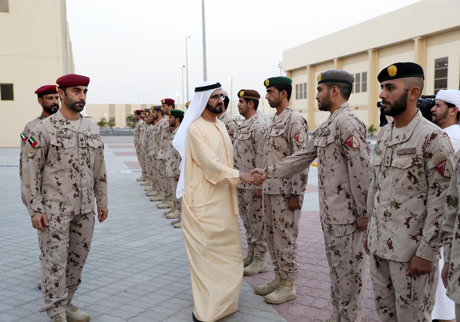  صاحب السمو الشيخ محمد بن راشد آل مكتوم-أخبار-محمد بن راشد يشارك مجندي الخدمة الوطنية طعام الإفطار