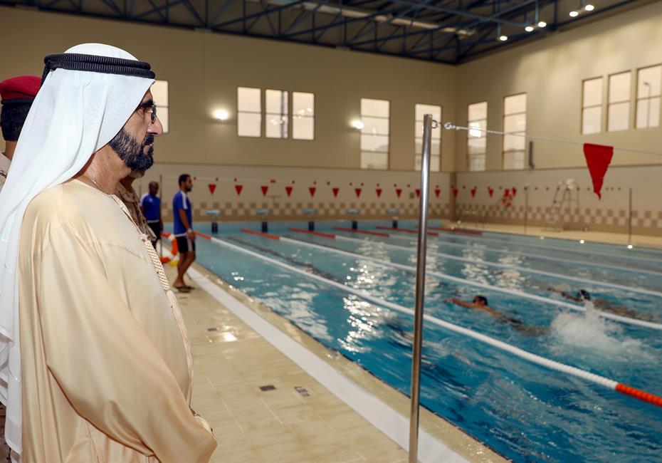  صاحب السمو الشيخ محمد بن راشد آل مكتوم-أخبار-محمد بن راشد يشارك مجندي الخدمة الوطنية طعام الإفطار