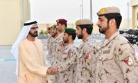  صاحب السمو الشيخ محمد بن راشد آل مكتوم-أخبار-محمد بن راشد يشارك مجندي الخدمة الوطنية طعام الإفطار