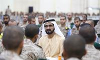  صاحب السمو الشيخ محمد بن راشد آل مكتوم-أخبار-محمد بن راشد يشارك مجندي الخدمة الوطنية طعام الإفطار