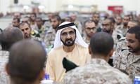  صاحب السمو الشيخ محمد بن راشد آل مكتوم-أخبار-محمد بن راشد يشارك مجندي الخدمة الوطنية طعام الإفطار