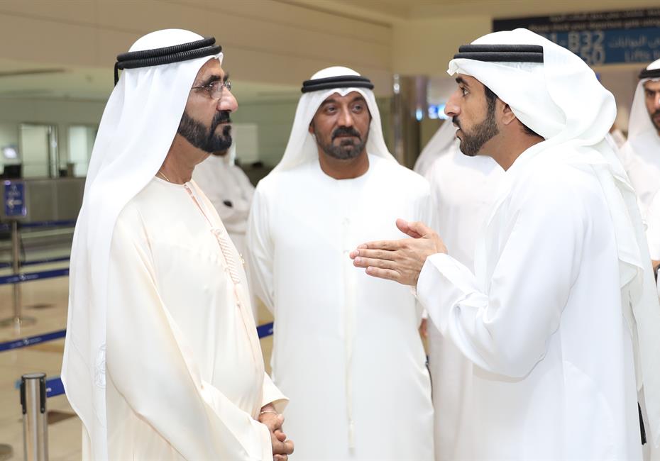  صاحب السمو الشيخ محمد بن راشد آل مكتوم-أخبار-محمد بن راشد يزور مطار دبي الدولي ويطمئن على راحة وسلامة مستخدميه