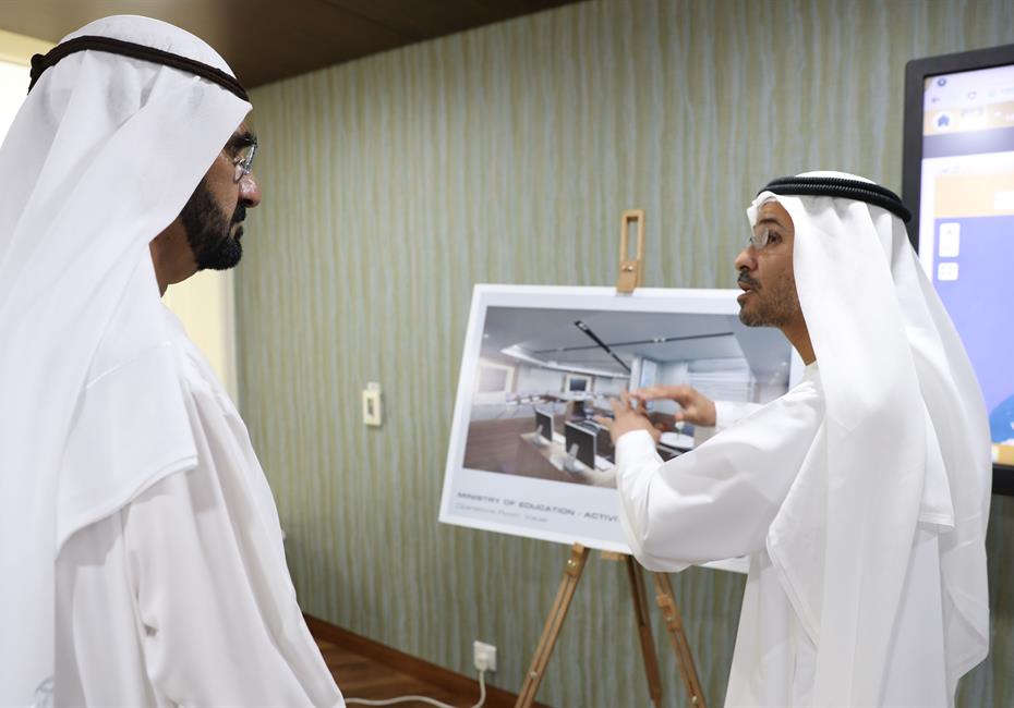  صاحب السمو الشيخ محمد بن راشد آل مكتوم-أخبار-​محمد بن راشد يعتمد منظومة شاملة لتطوير المدارس الإماراتية