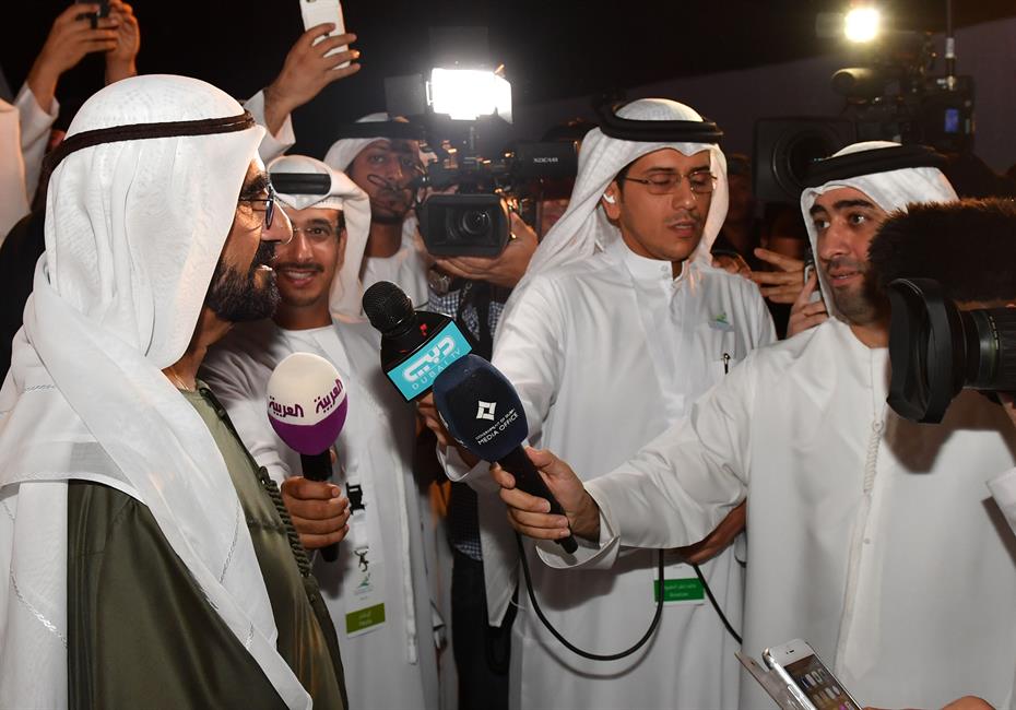  صاحب السمو الشيخ محمد بن راشد آل مكتوم-أخبار-محمد بن راشد يفتتح قناة دبي المائية بتكلفة إجمالية 3.7 مليار درهم وطول 12 كيلومتراً