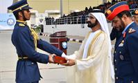  صاحب السمو الشيخ محمد بن راشد آل مكتوم-أخبار-محمد بن راشد يشهد تخريج دورة المرشحين الطيارين والجويين في كلية خليفة بن زايد الجوية