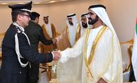  صاحب السمو الشيخ محمد بن راشد آل مكتوم-أخبار-محمد بن راشد يشهد تخريج دورة المرشحين الطيارين والجويين في كلية خليفة بن زايد الجوية