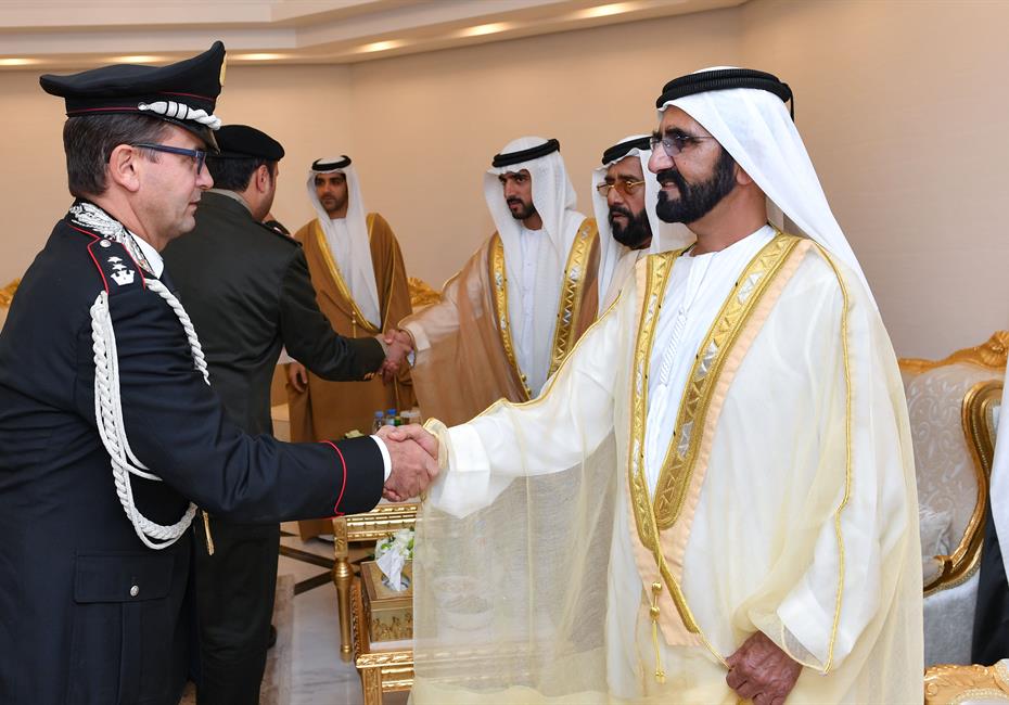  صاحب السمو الشيخ محمد بن راشد آل مكتوم-أخبار-محمد بن راشد يشهد تخريج دورة المرشحين الطيارين والجويين في كلية خليفة بن زايد الجوية