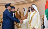  صاحب السمو الشيخ محمد بن راشد آل مكتوم-أخبار-محمد بن راشد يشهد تخريج دورة المرشحين الطيارين والجويين في كلية خليفة بن زايد الجوية