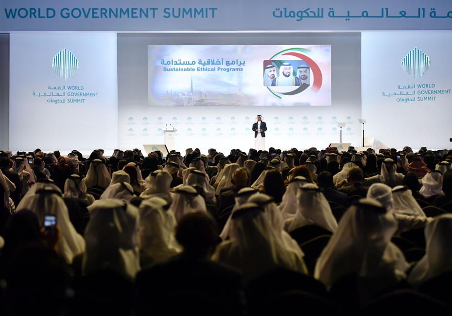  صاحب السمو الشيخ محمد بن راشد آل مكتوم-أخبار-محمد بن راشد يحضر جلسة سيف بن زايد في القمة العالمية للحكومات 2017