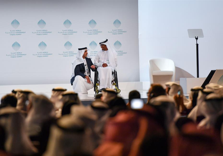  صاحب السمو الشيخ محمد بن راشد آل مكتوم-أخبار-محمد بن راشد يحضر جلسة سيف بن زايد في القمة العالمية للحكومات 2017