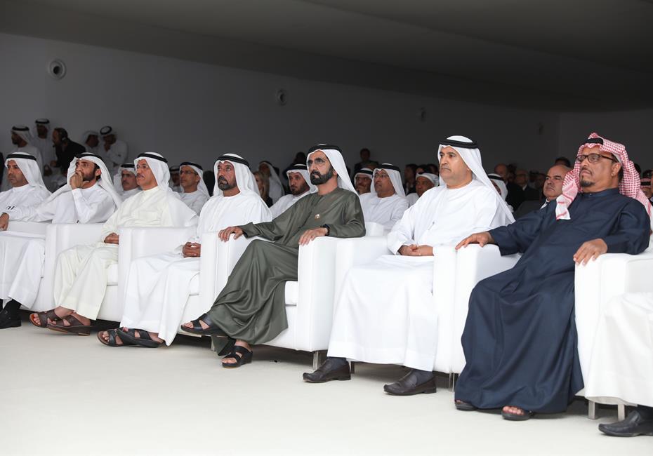 His Highness Sheikh Mohammed bin Rashid Al Maktoum-News-Mohammed bin Rashid lays foundation stone of Meydan One Mall