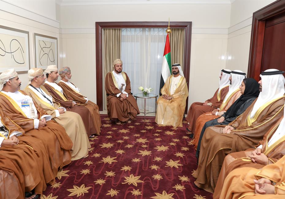 His Highness Sheikh Mohammed bin Rashid Al Maktoum-News-Mohammed bin Rashid receives Asaad bin Tariq in Amman