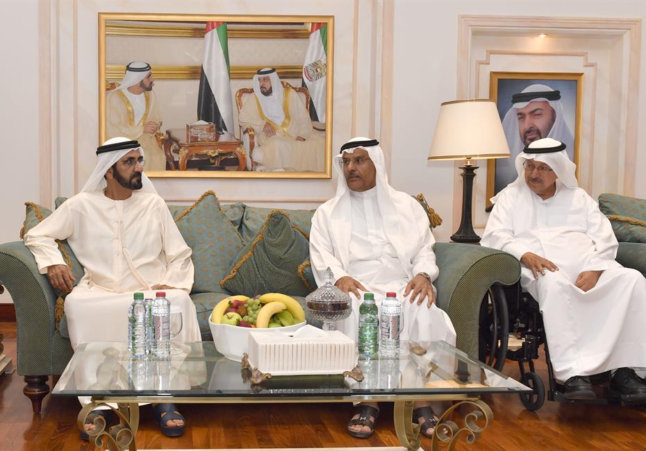  صاحب السمو الشيخ محمد بن راشد آل مكتوم-أخبار-محمد بن راشد يعزي في وفاة شيخة بنت عبدالله بن كلبان