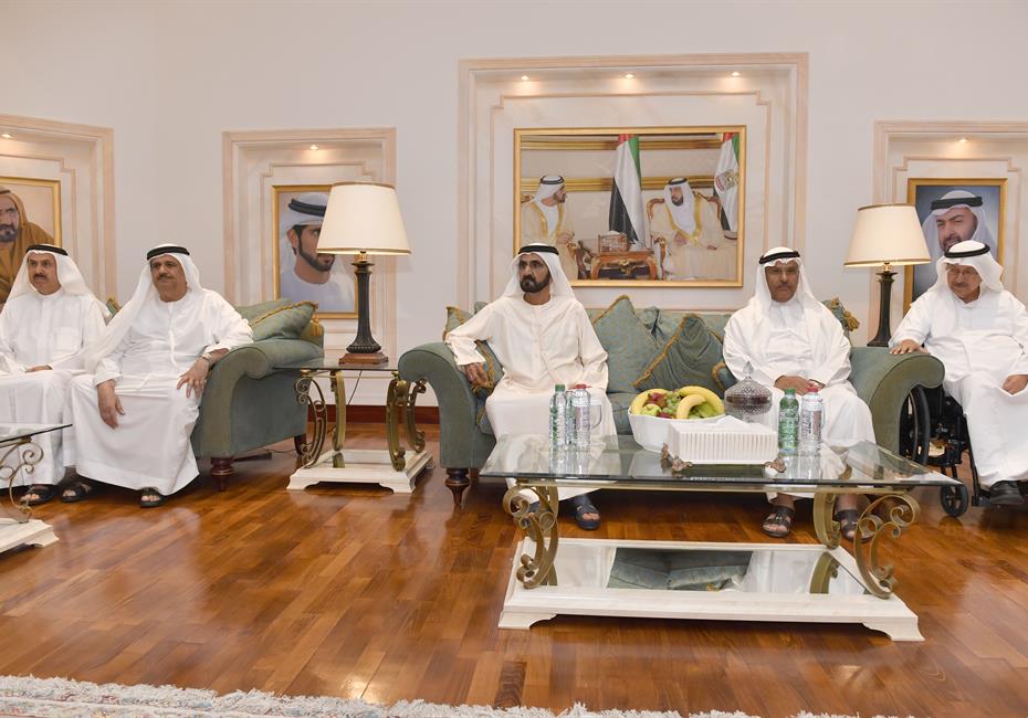  صاحب السمو الشيخ محمد بن راشد آل مكتوم-أخبار-محمد بن راشد يعزي في وفاة شيخة بنت عبدالله بن كلبان