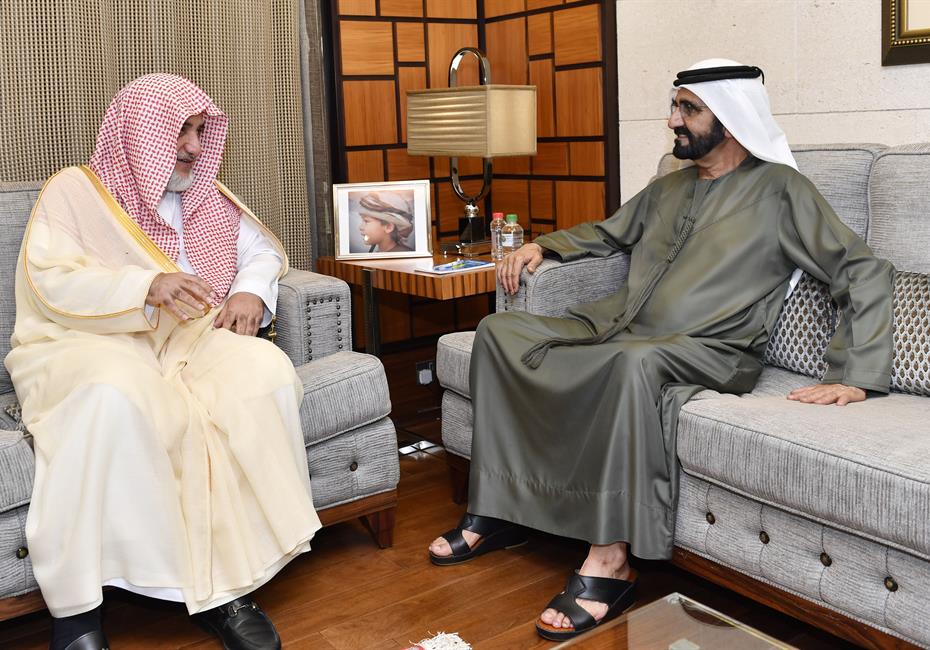  صاحب السمو الشيخ محمد بن راشد آل مكتوم-أخبار-محمد بن راشد يستقبل وزير الشؤون الإسلامية والدعوة والإرشاد السعودي