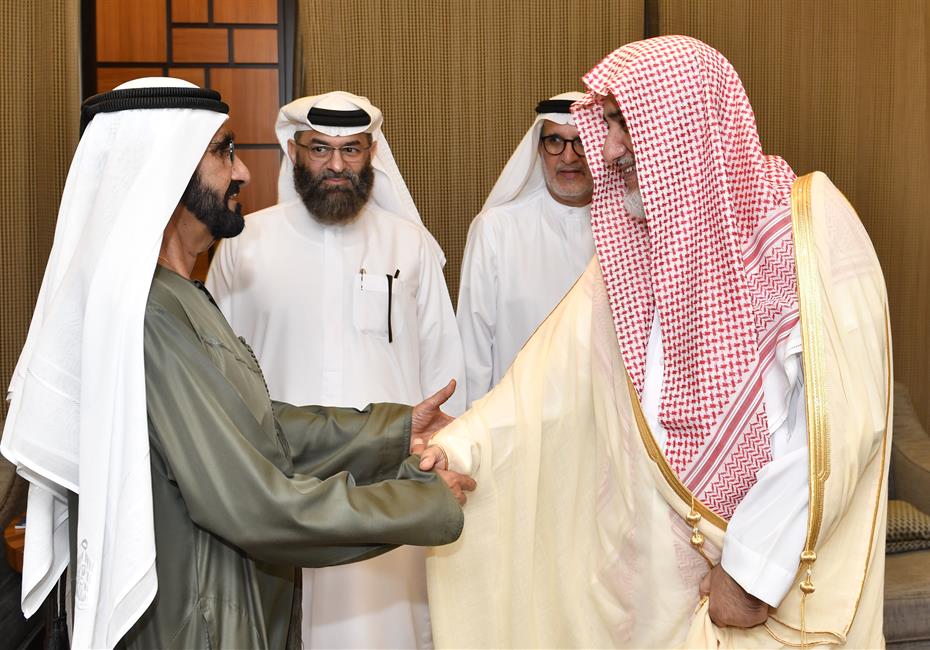  صاحب السمو الشيخ محمد بن راشد آل مكتوم-أخبار-محمد بن راشد يستقبل وزير الشؤون الإسلامية والدعوة والإرشاد السعودي