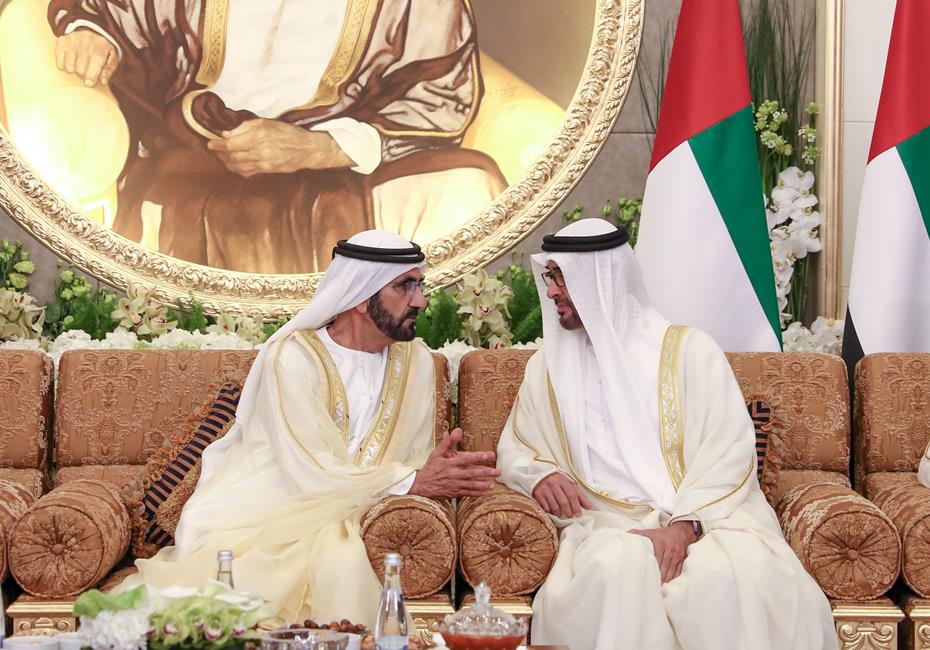 His Highness Sheikh Mohammed bin Rashid Al Maktoum-News-Mohammed bin Rashid, Mohamed Bin Zayed receive Rulers on Eid Al Fitr