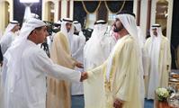 His Highness Sheikh Mohammed bin Rashid Al Maktoum-News-Mohammed bin Rashid, Mohamed Bin Zayed receive Rulers on Eid Al Fitr