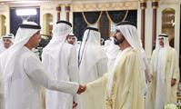 His Highness Sheikh Mohammed bin Rashid Al Maktoum-News-Mohammed bin Rashid, Mohamed Bin Zayed receive Rulers on Eid Al Fitr