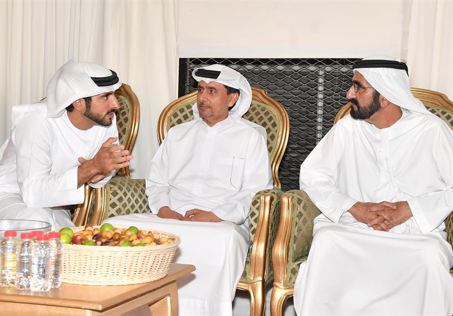  صاحب السمو الشيخ محمد بن راشد آل مكتوم-أخبار-محمد بن راشد يعزّي في وفاة سعيد بالحب العامري