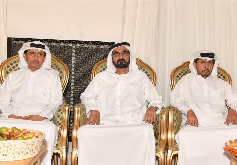  صاحب السمو الشيخ محمد بن راشد آل مكتوم-أخبار-محمد بن راشد يعزّي في وفاة سعيد بالحب العامري