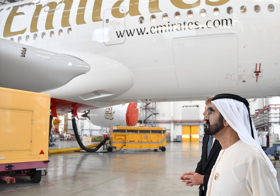 His Highness Sheikh Mohammed bin Rashid Al Maktoum-News-Mohammed bin Rashid tours Airbus Plant in Hamburg