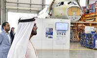 His Highness Sheikh Mohammed bin Rashid Al Maktoum-News-Mohammed bin Rashid tours Airbus Plant in Hamburg