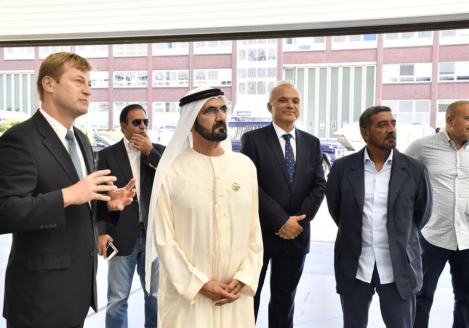 His Highness Sheikh Mohammed bin Rashid Al Maktoum-News-Mohammed bin Rashid tours Airbus Plant in Hamburg