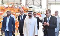 His Highness Sheikh Mohammed bin Rashid Al Maktoum-News-Mohammed bin Rashid tours Airbus Plant in Hamburg