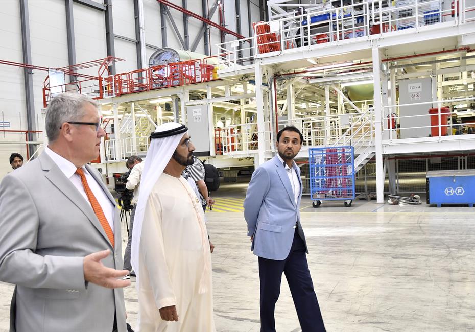 His Highness Sheikh Mohammed bin Rashid Al Maktoum-News-Mohammed bin Rashid tours Airbus Plant in Hamburg