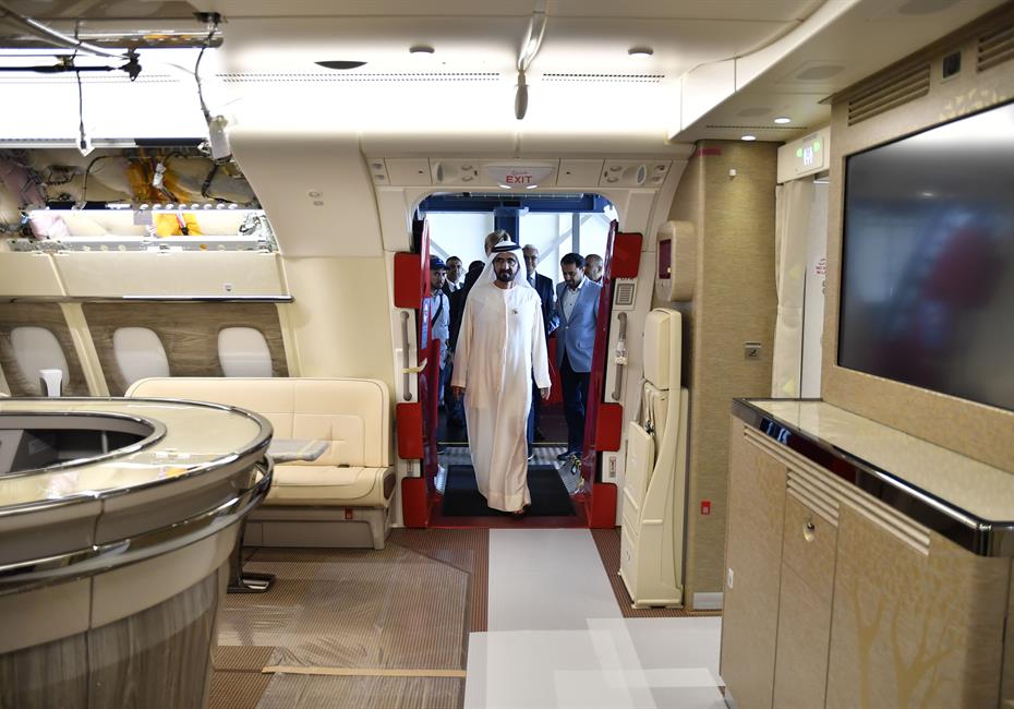 His Highness Sheikh Mohammed bin Rashid Al Maktoum-News-Mohammed bin Rashid tours Airbus Plant in Hamburg